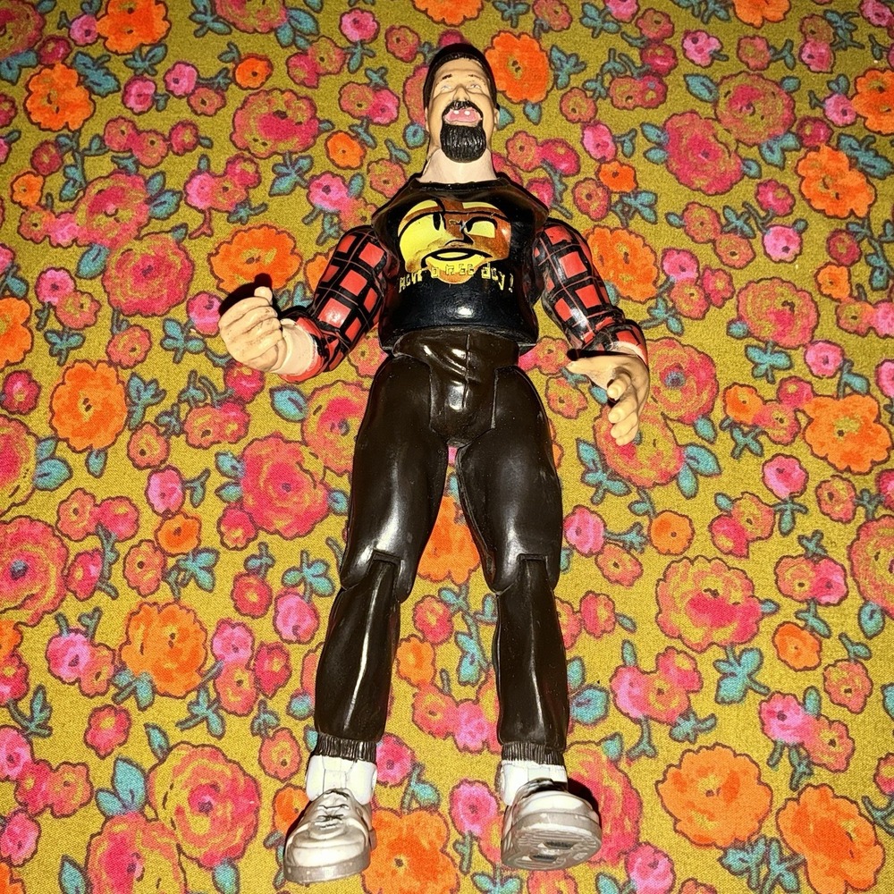 1999 WWF WWE Jakks Mick Foley TTL Wrestling Figure Red Flannel WCW NWA TNA
